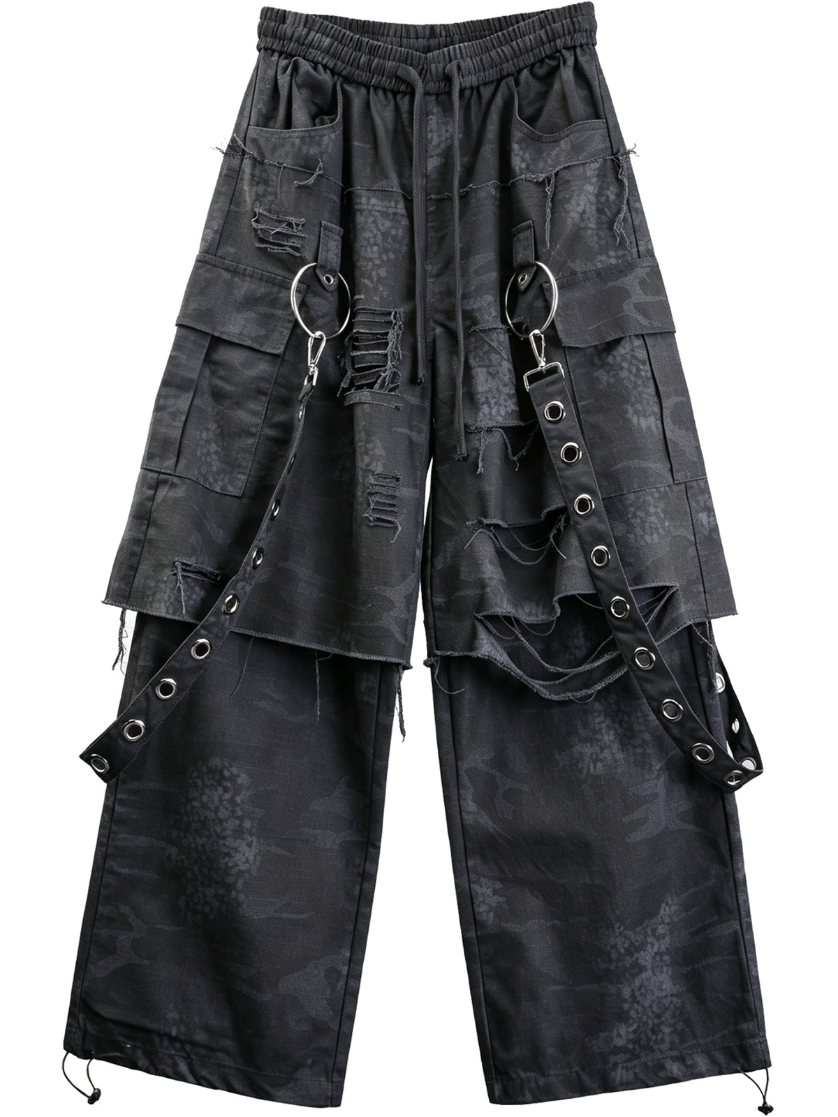 Industrial Fringe Darkwear Jeans