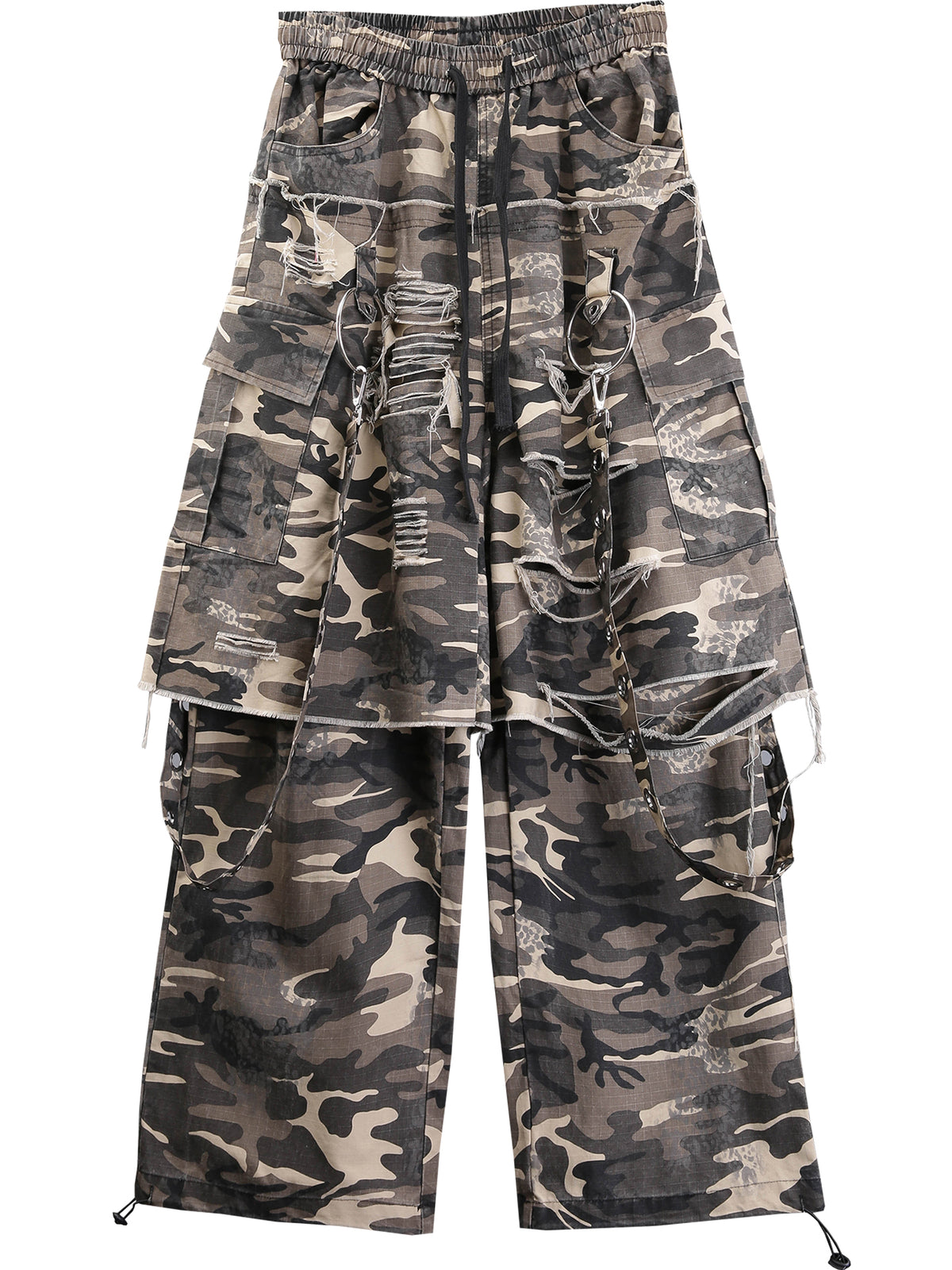 The Vintage Wash Distressed Camo Pant