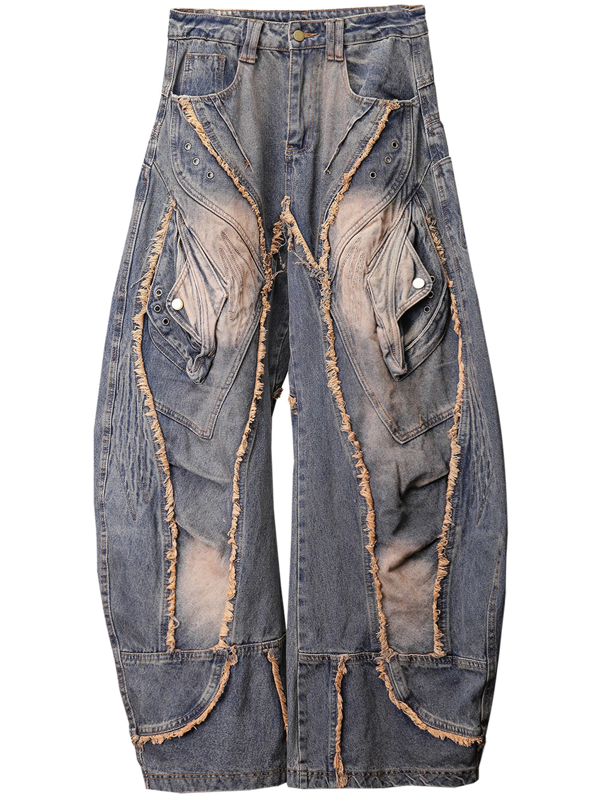 Wide-Leg jean Trousers