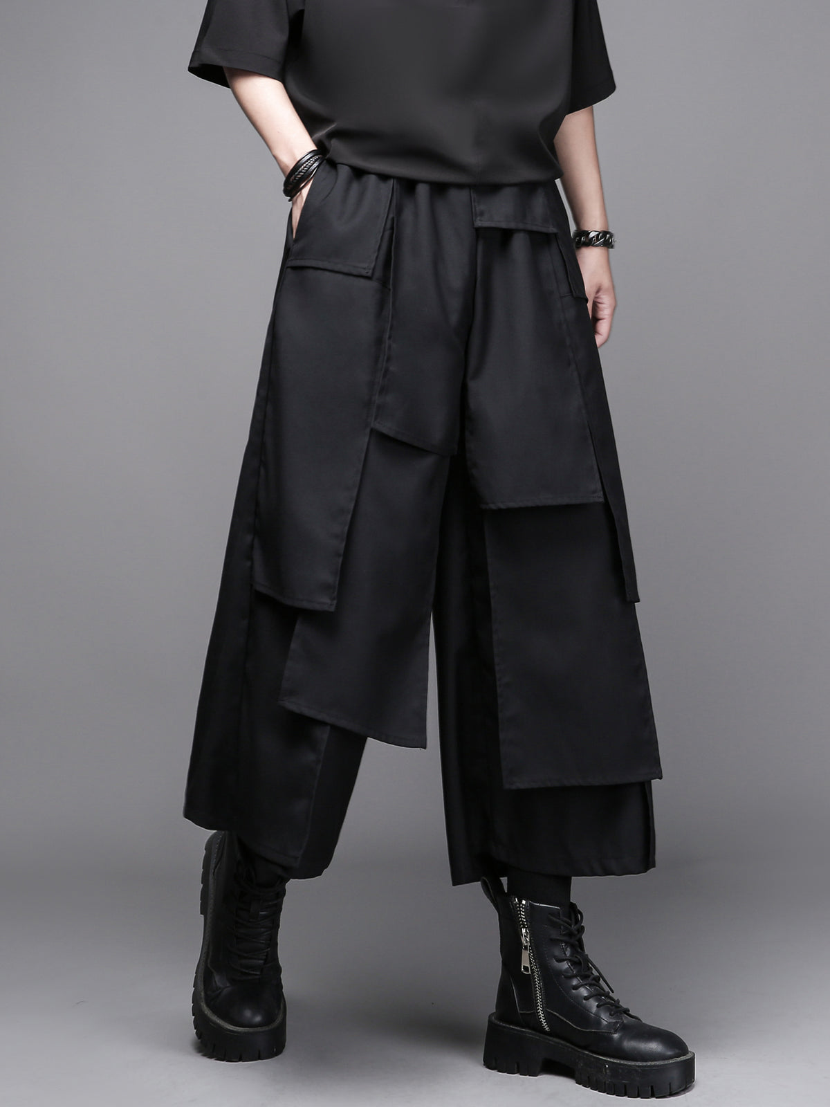 Yamamoto Asymmetric Layered Culotte Trousers