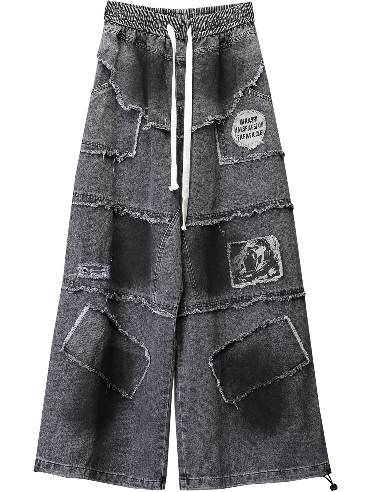 The Americana Patchwork Distressed Denim