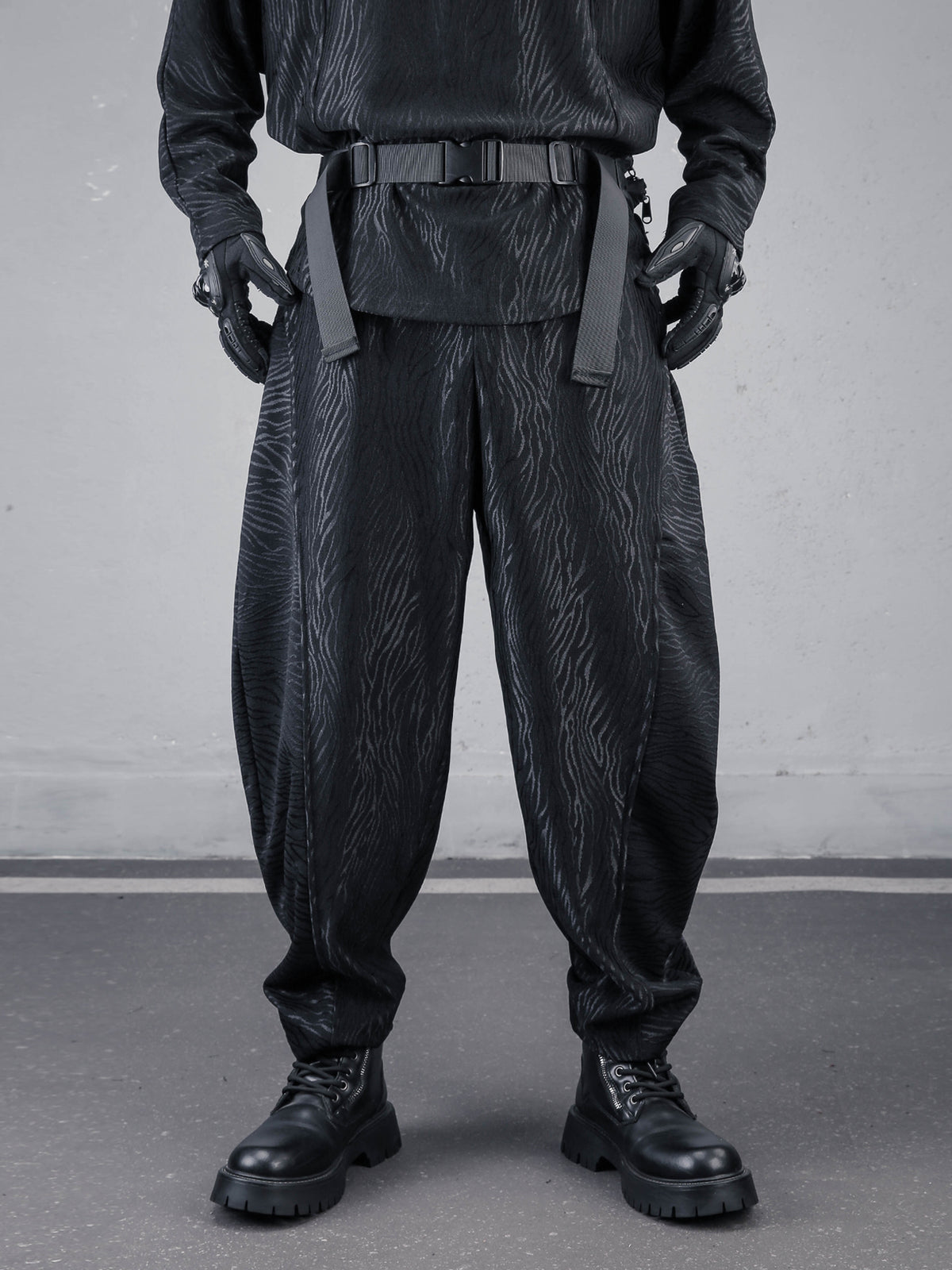 The Obsidian Tonal Jacquard Hoodie