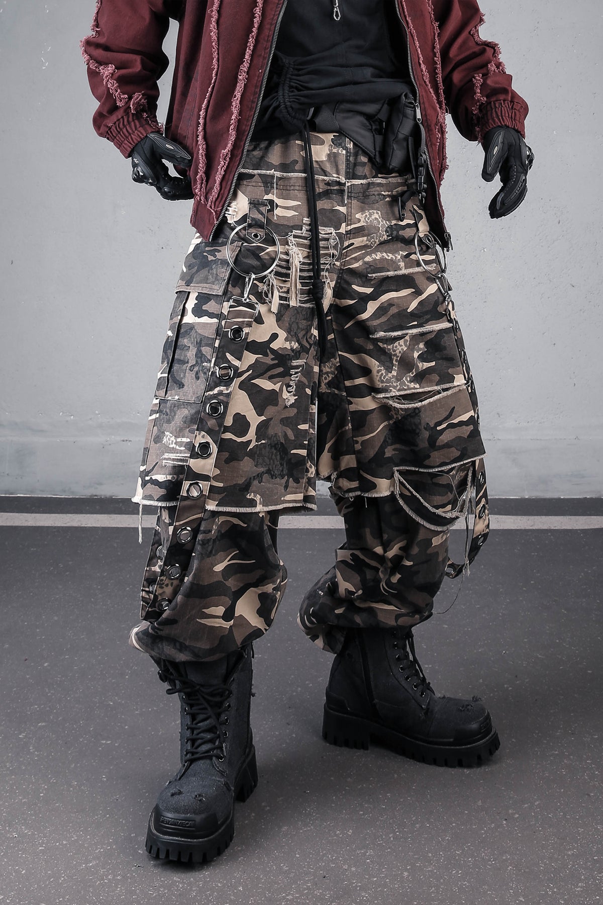 The Vintage Wash Distressed Camo Pant