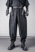 Men's Avant-Garde Black Darkwear Harem Pants