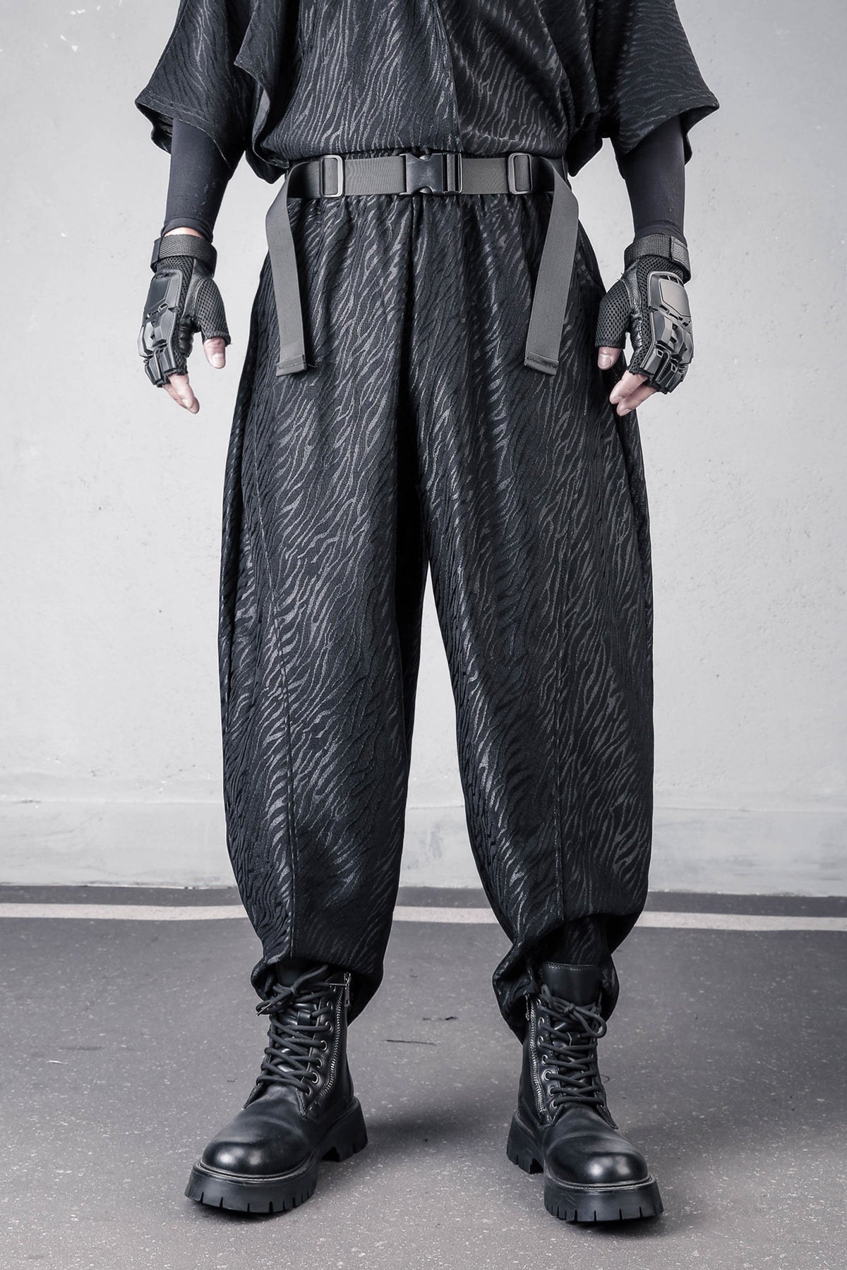 Men's Avant-Garde Black Darkwear Harem Pants