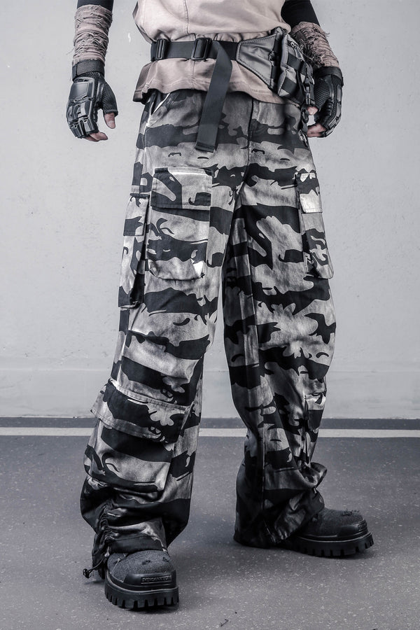 The Artisan Splatter Distressed Camo Pant