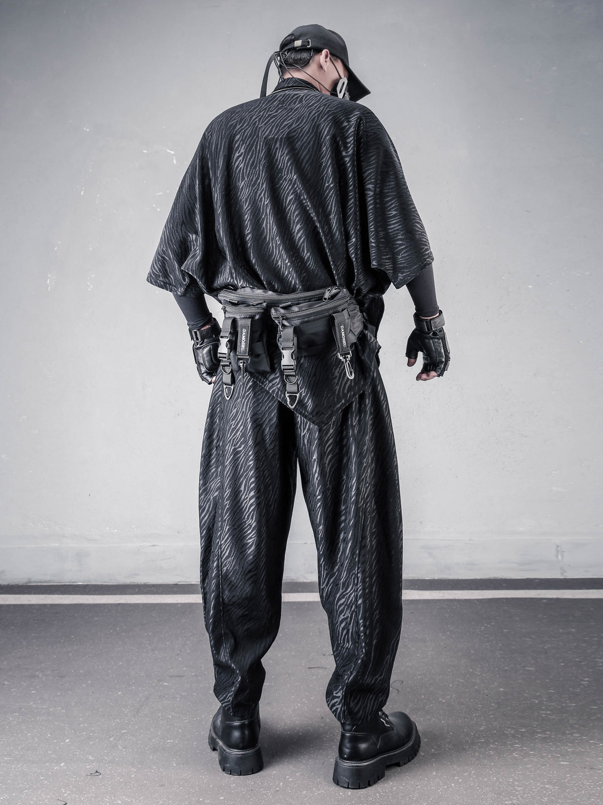 Men's Avant-Garde Black Darkwear Harem Pants