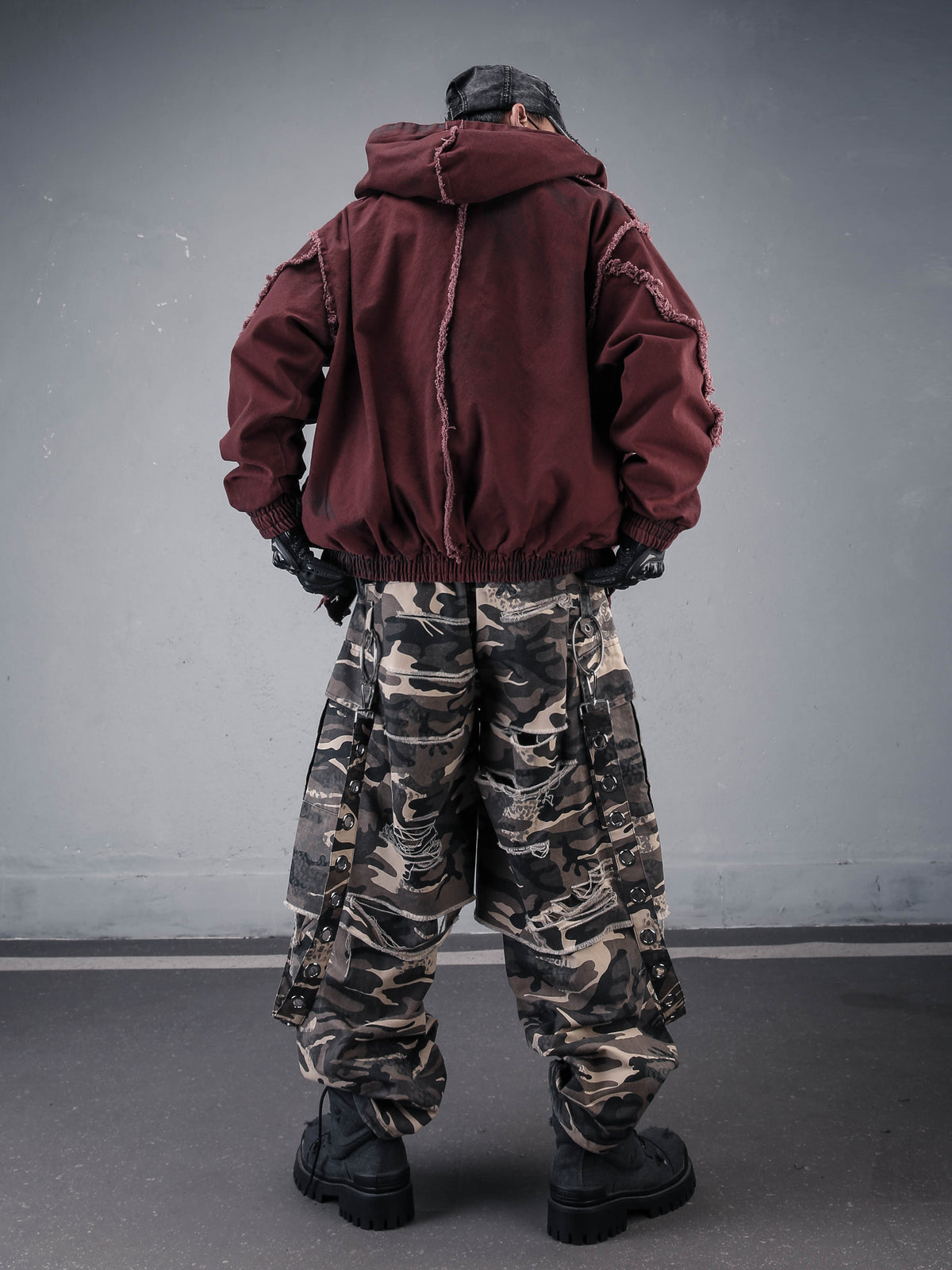 The Vintage Wash Distressed Camo Pant