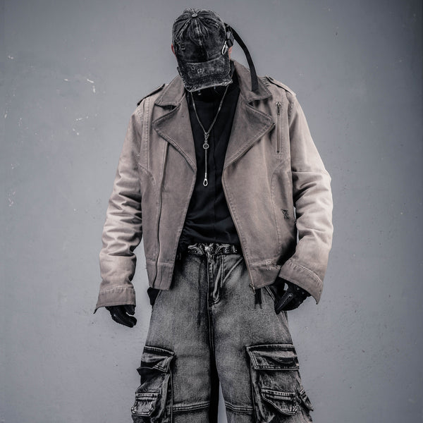 American High-Street Distressed Washed Jacket