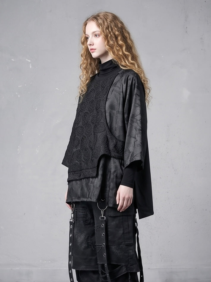 Yamamoto Dark Rose Fake-Two-Piece Tee