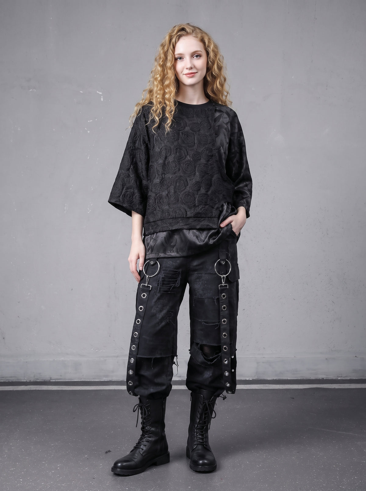 Yamamoto Dark Rose Fake-Two-Piece Tee
