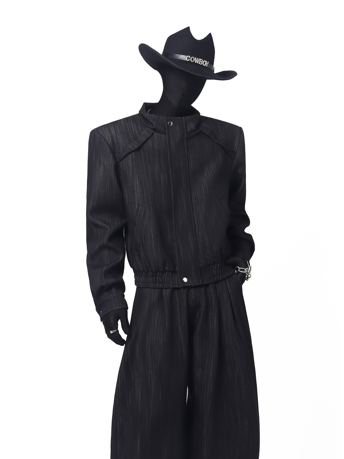 Oversized American Streetwear Denim Two-Piece Suit