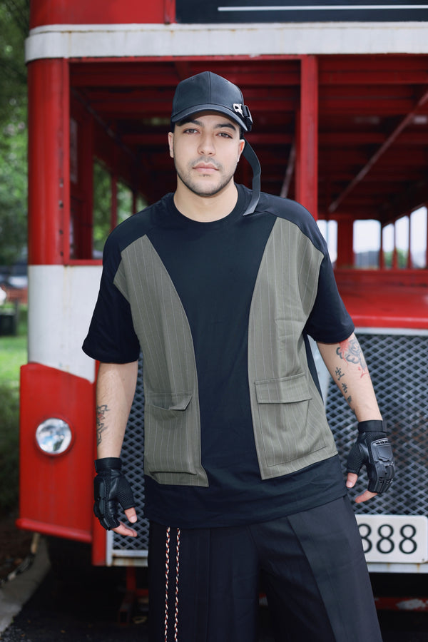 Deconstructed Cargo-Pocket Top