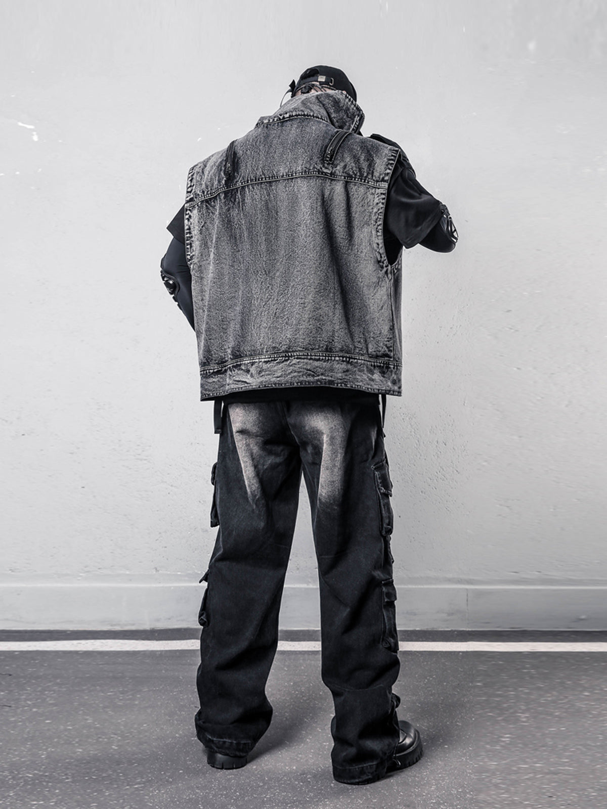 Wasteland Washed Denim Jeans - Distressed Baggy Y2K Pants