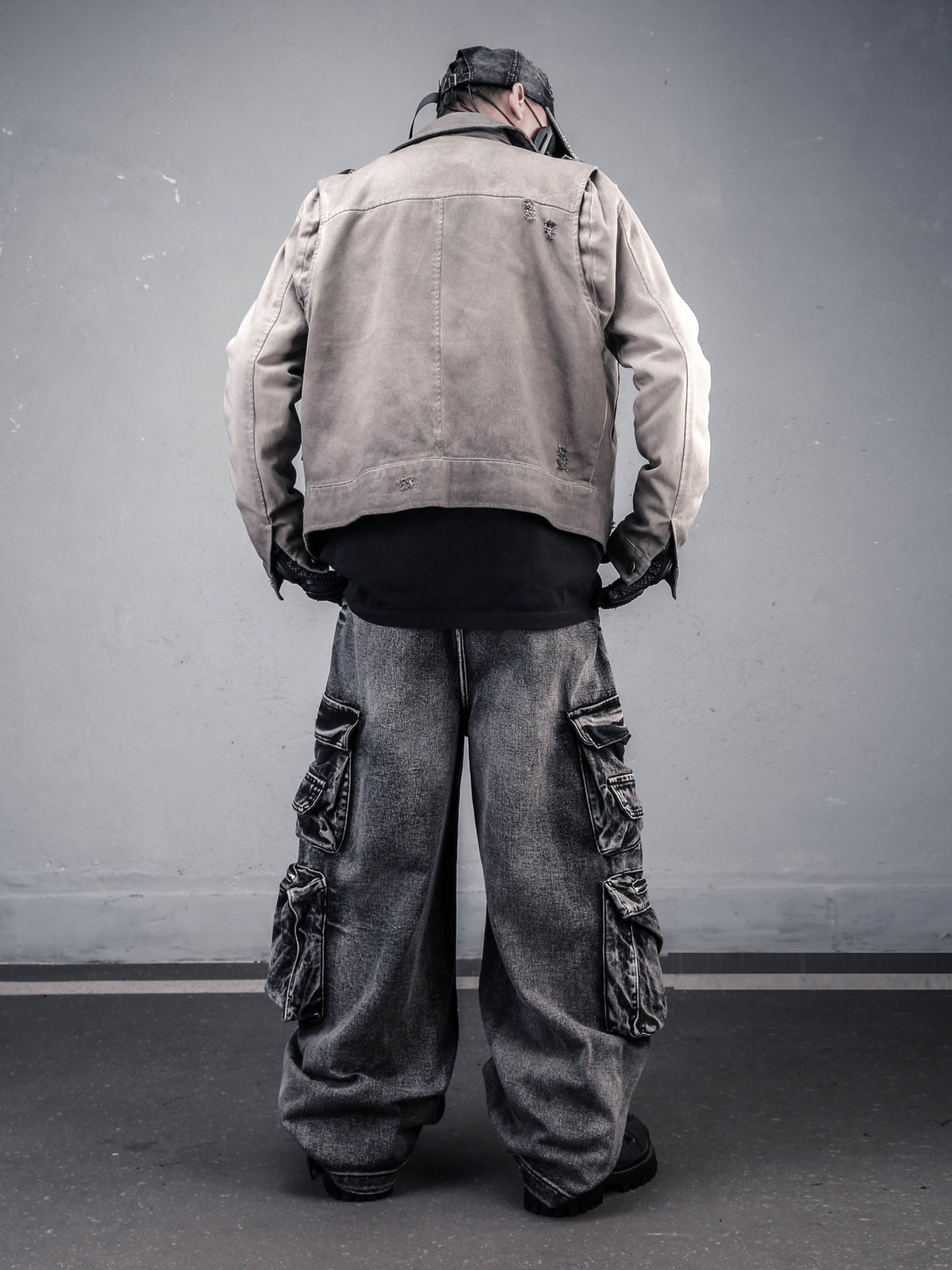 American High-Street Distressed Washed Jacket