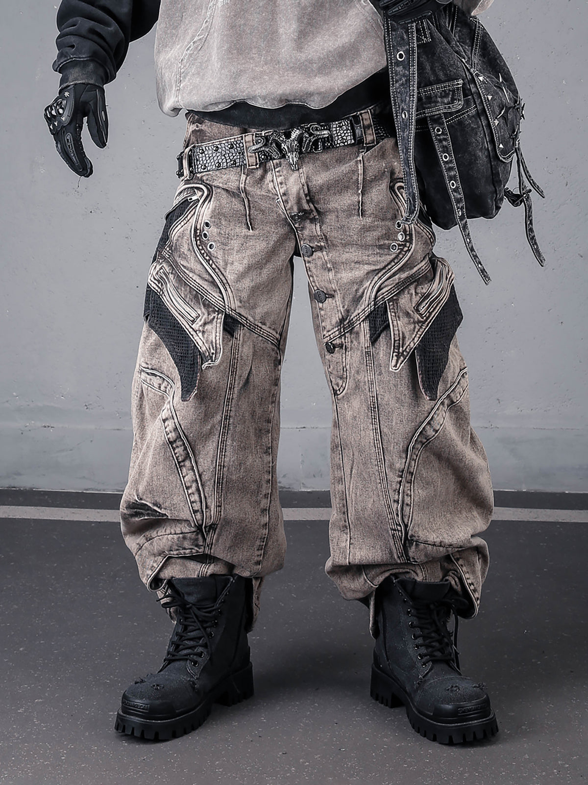 The Asymmetrical Double-Waist Deconstructed Denim