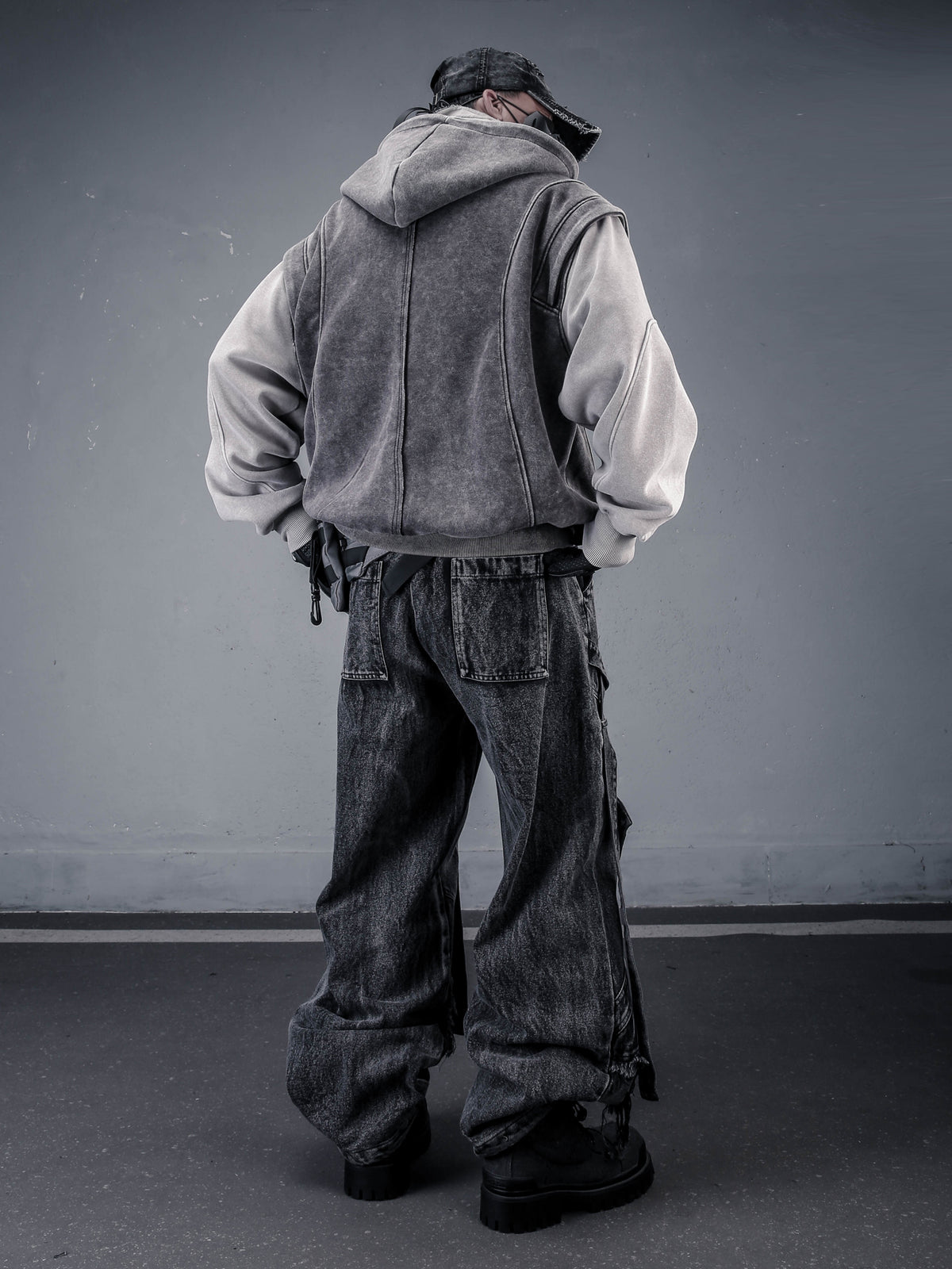 The Dystopian Layered Spliced Hoodie