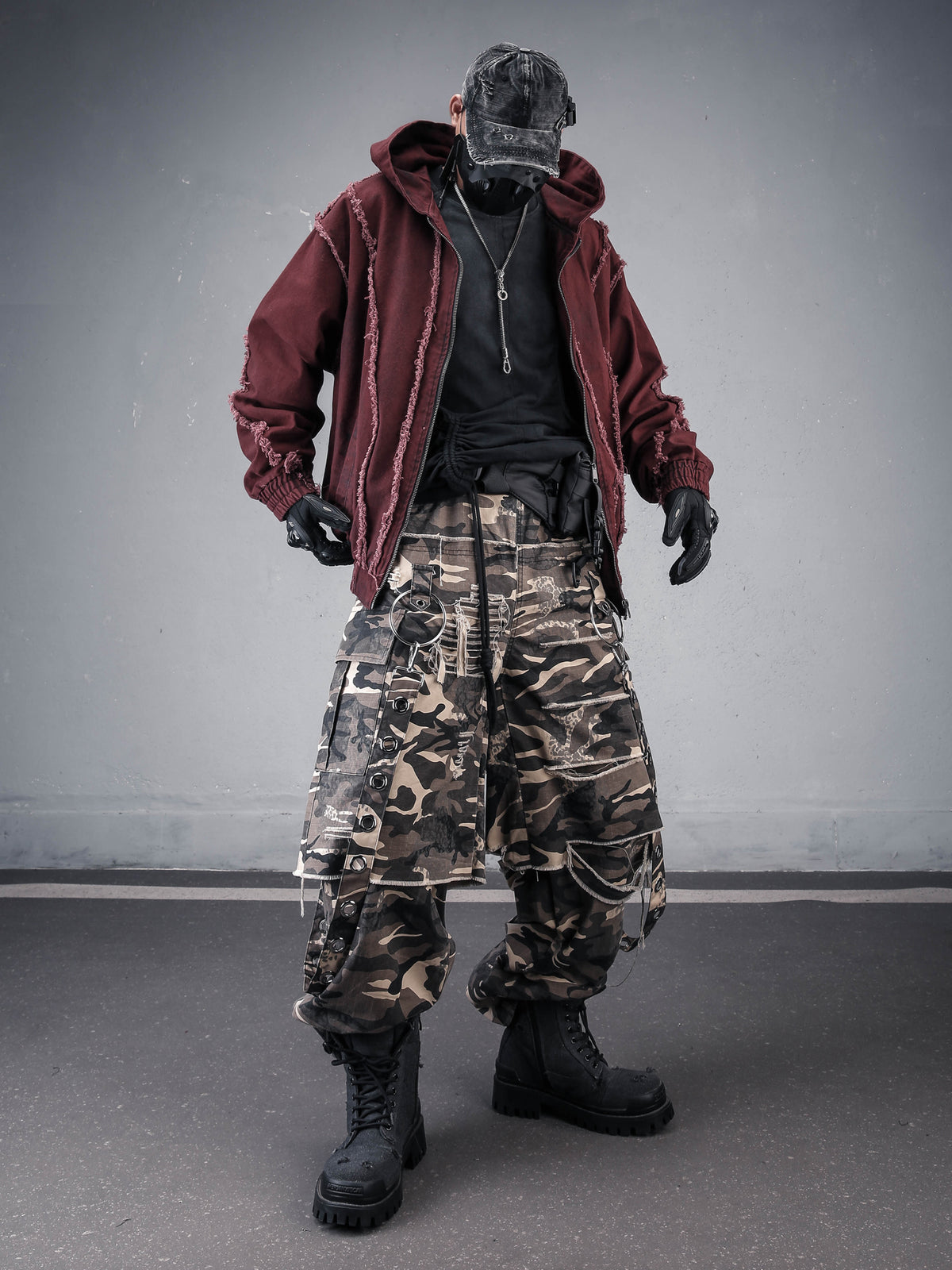 The Vintage Wash Distressed Camo Pant