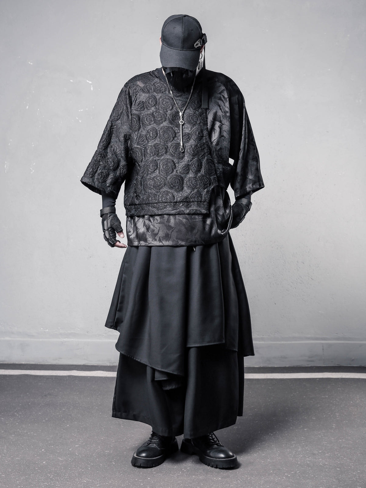 Yamamoto Dark Rose Fake-Two-Piece Tee
