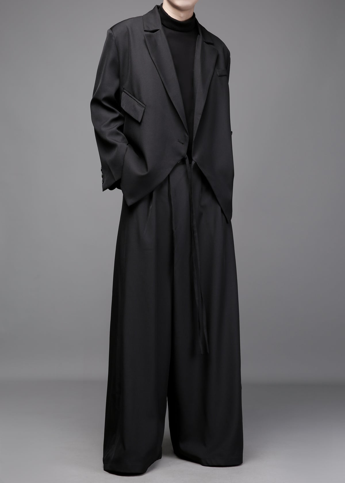 Asymmetric Cut Casual Coat