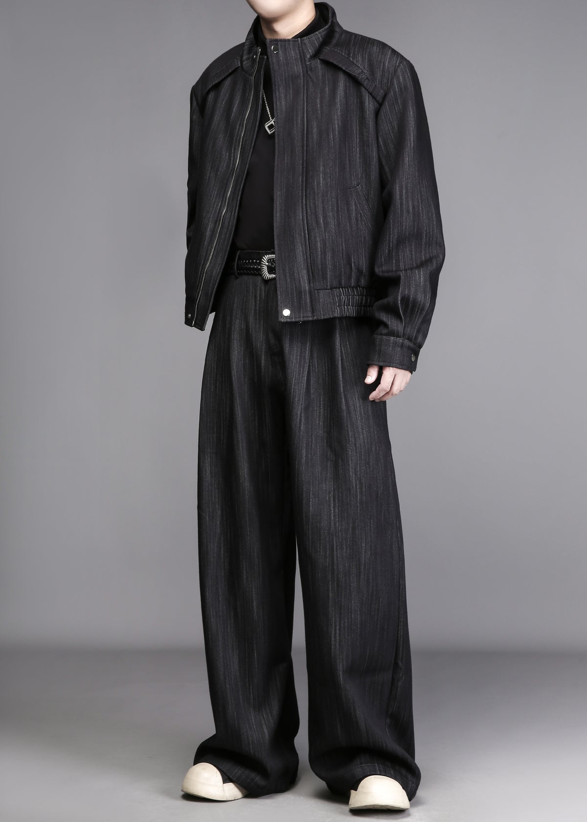 Oversized American Streetwear Denim Two-Piece Suit