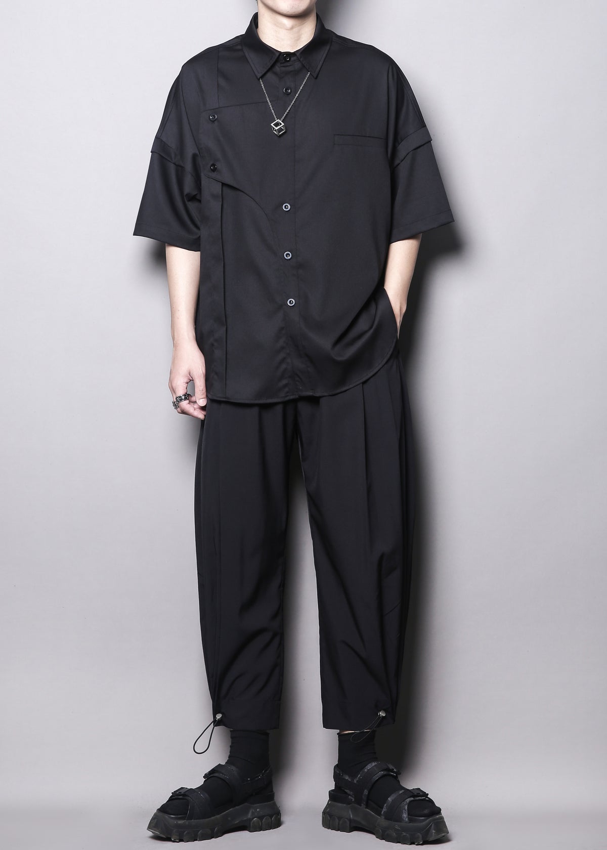 Yamamoto Deconstructed Short-Sleeve Shirt