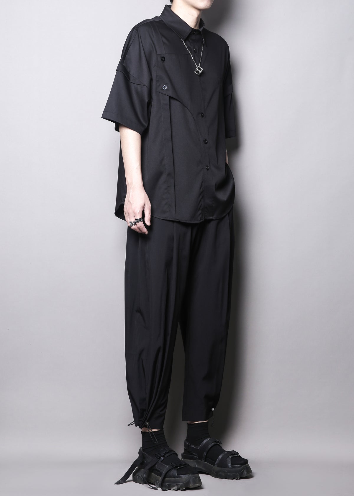Yamamoto Deconstructed Short-Sleeve Shirt