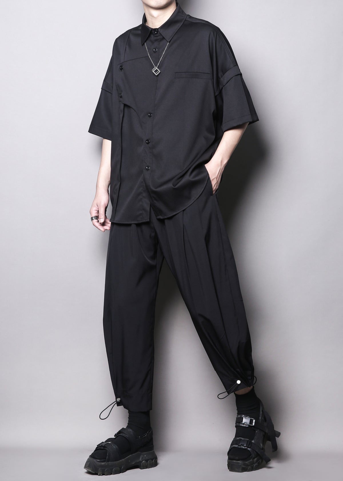 Yamamoto Deconstructed Short-Sleeve Shirt