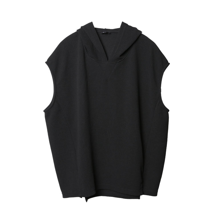 Hooded Sleeveless Tank Vest