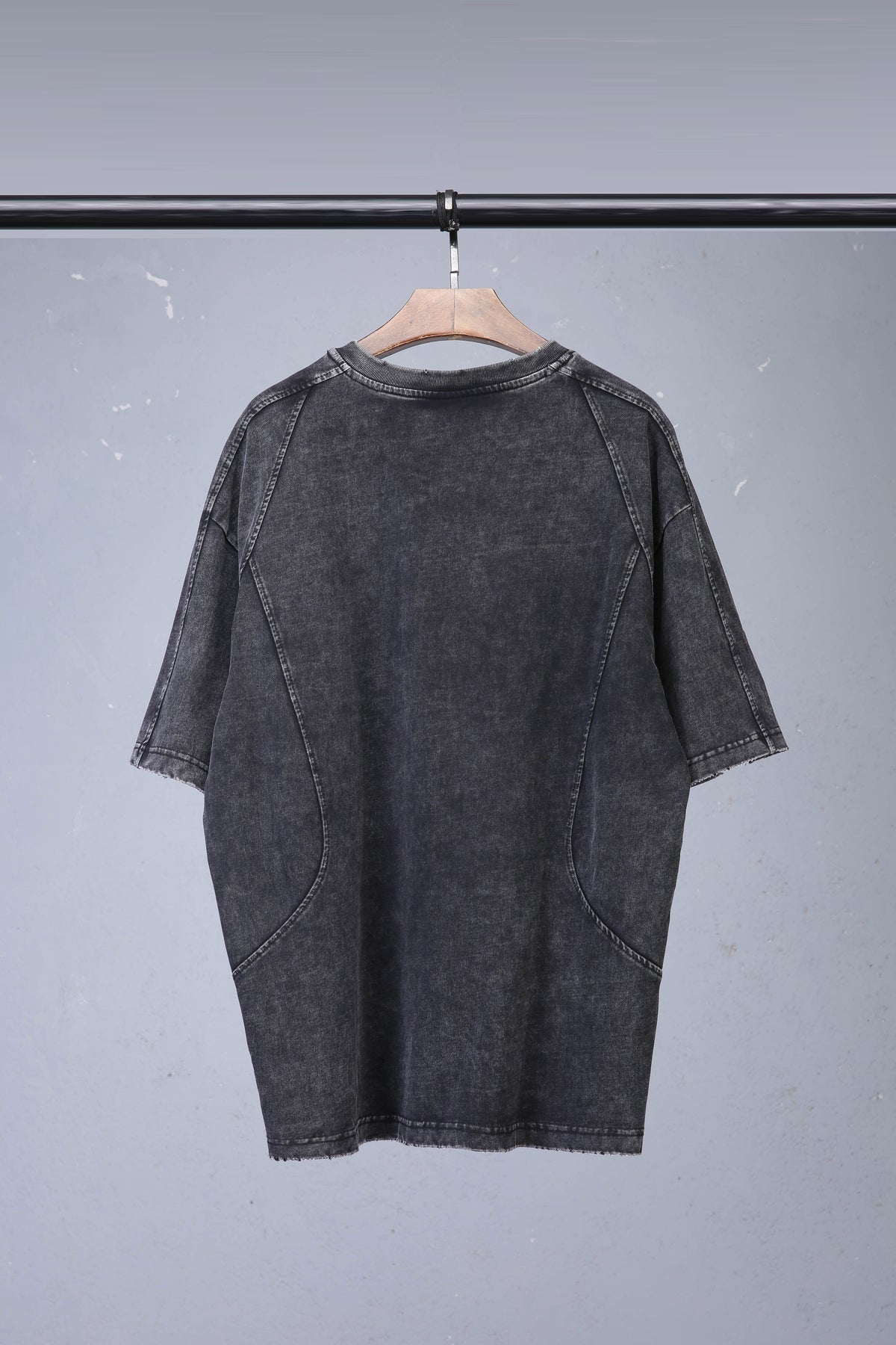 Washed Distressed Dark Tee