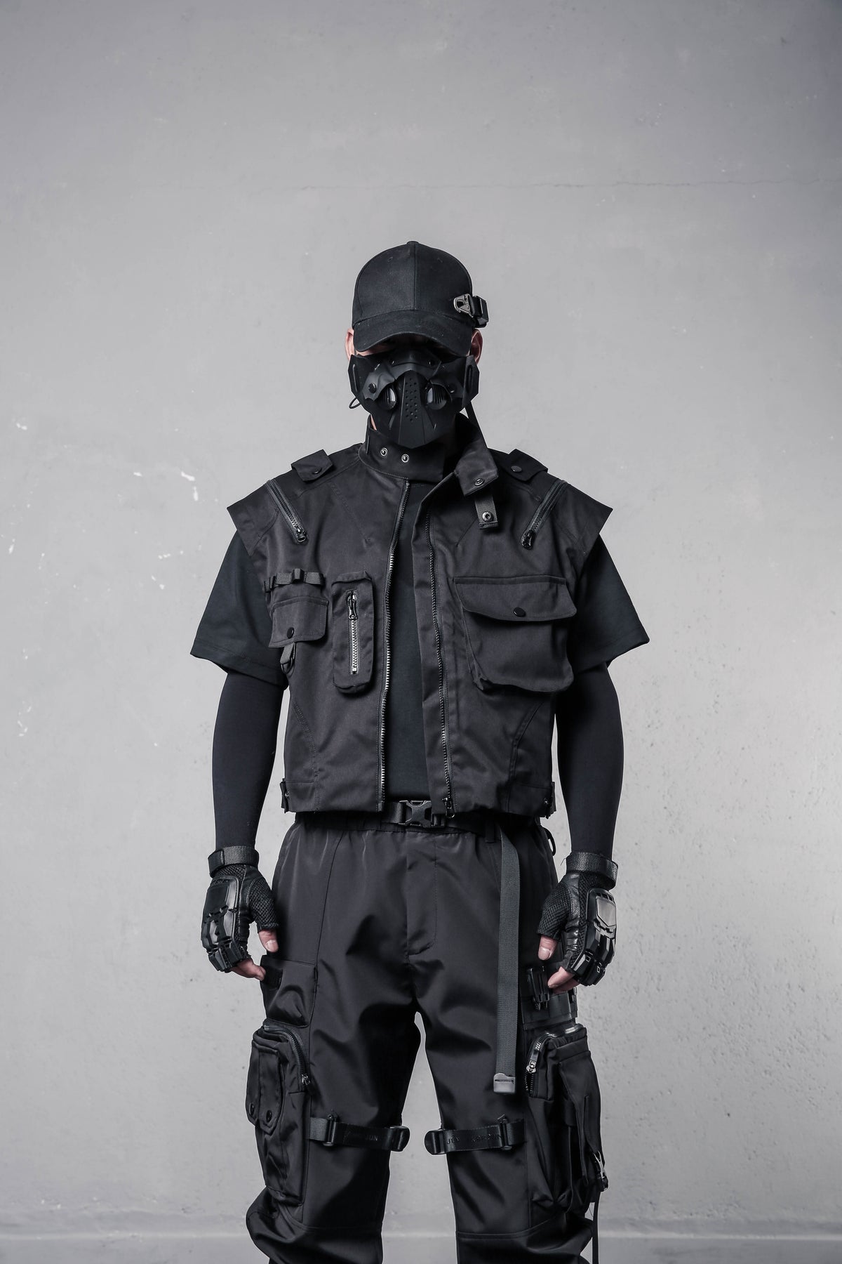 Asymmetric Workwear Techwear Vest