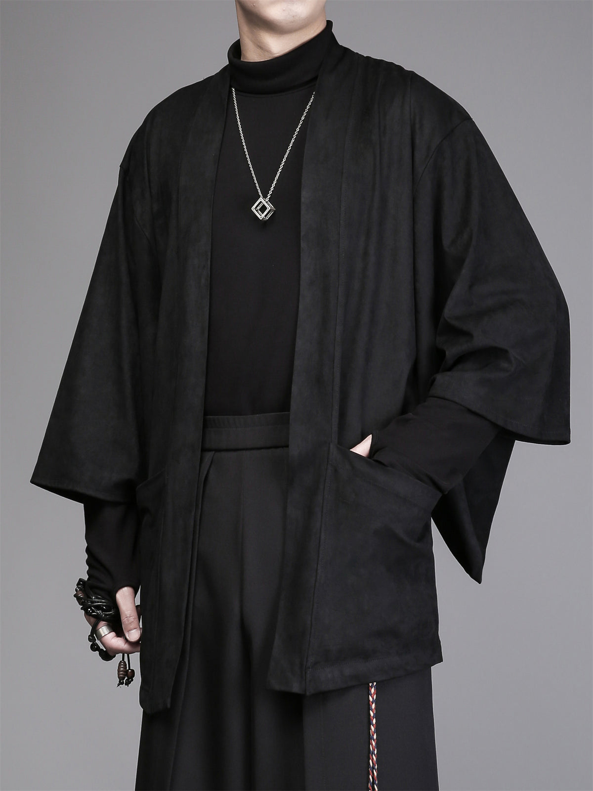 Urban Zen Darkwear Mandarin Collar Jacket