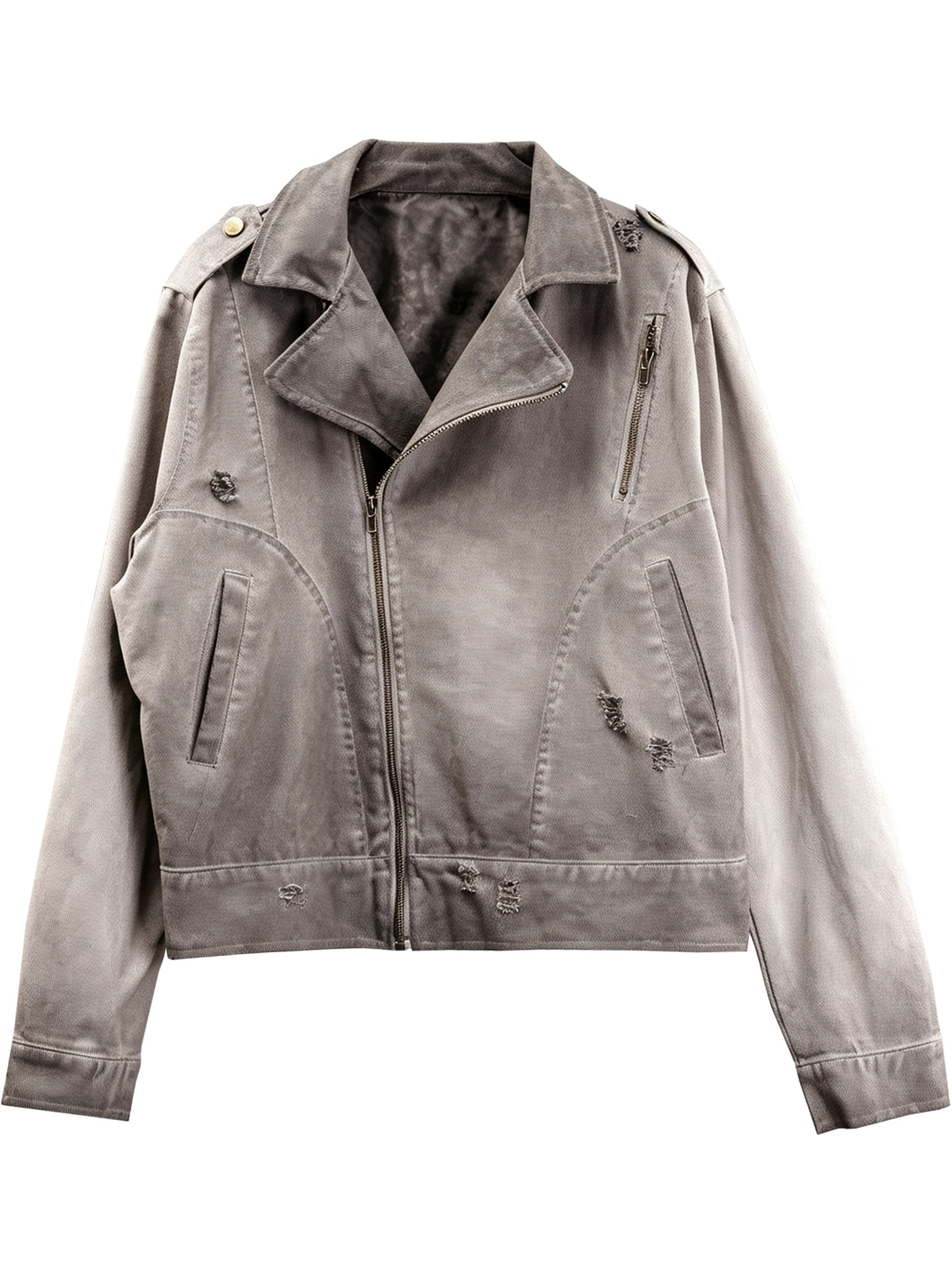 American High-Street Distressed Washed Jacket
