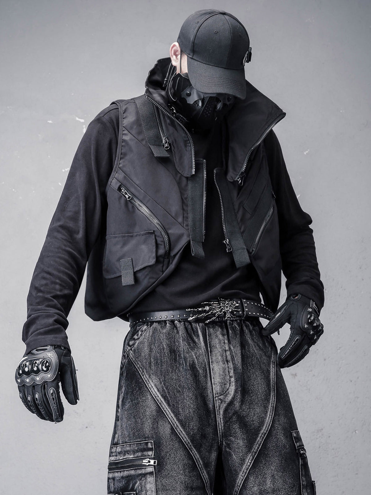 Heavy Techwear Multi-Pocket Vest