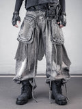 Deconstructed Vintage Wash Distressed Jeans