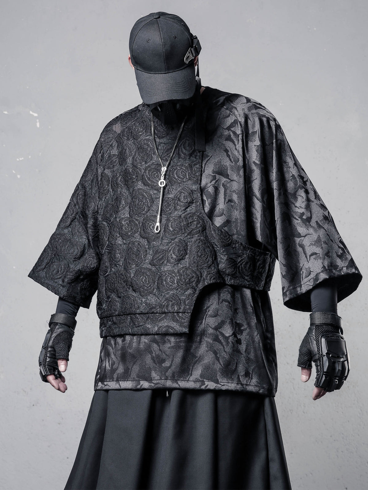 Yamamoto Dark Rose Fake-Two-Piece Tee