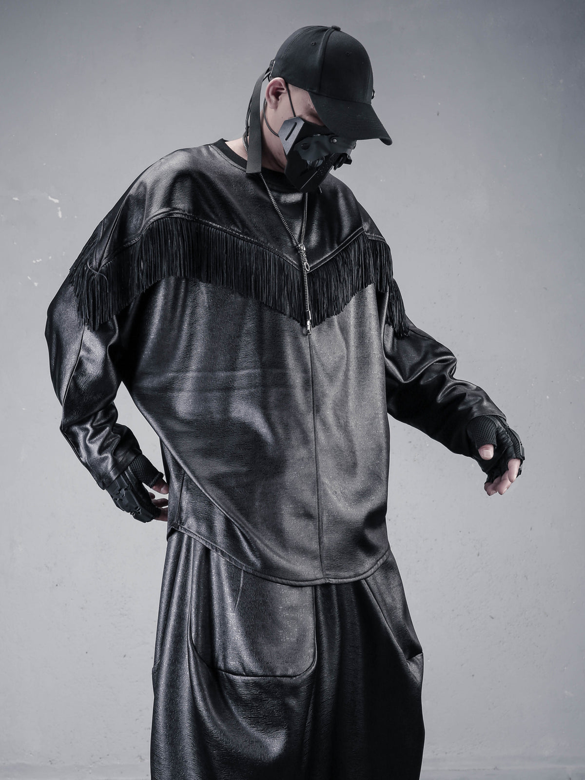 Raglan Long-Sleeve Longline Top