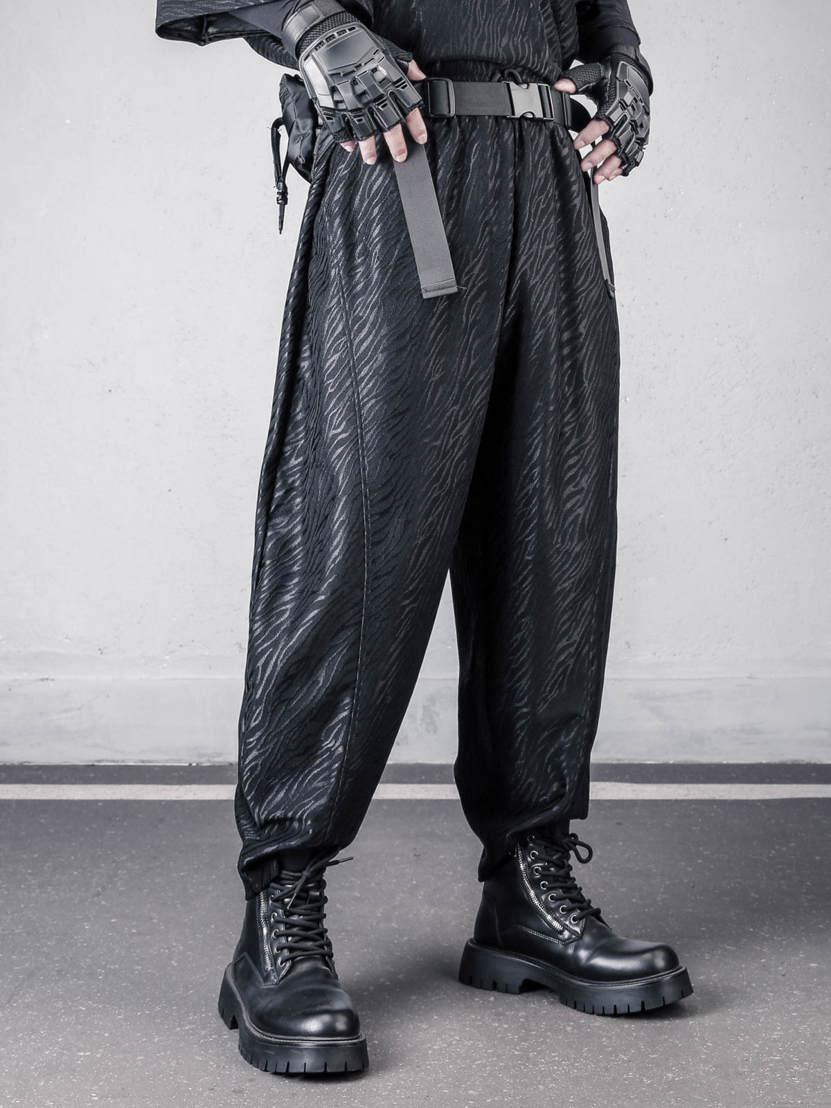 Men's Avant-Garde Black Darkwear Harem Pants