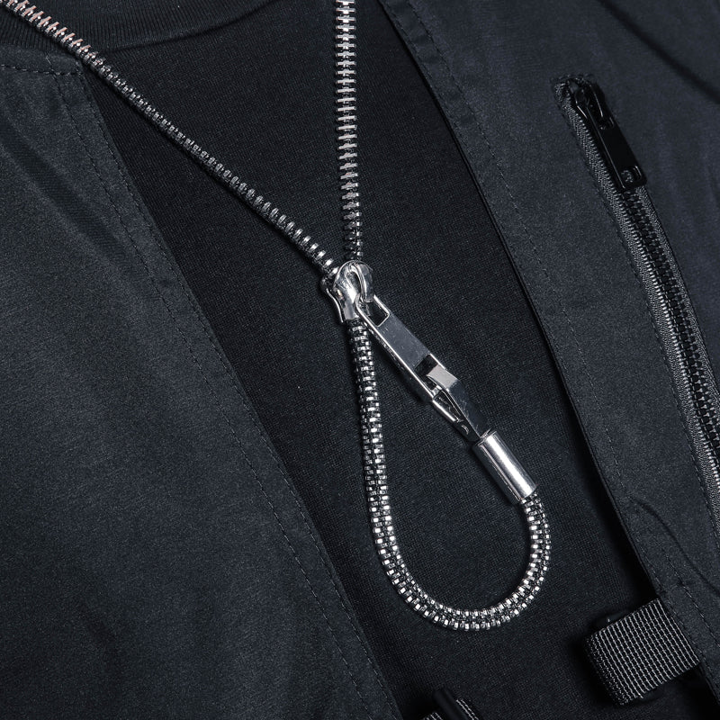 Silver Zip Chain Choker, Adjustable