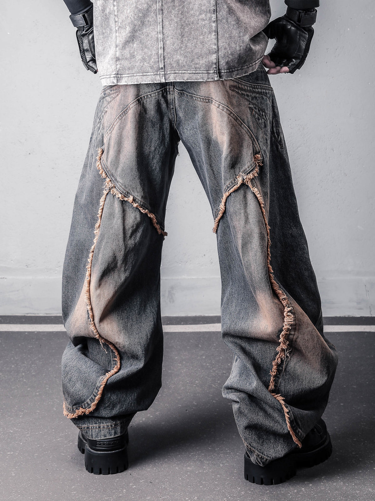 Wide-Leg jean Trousers