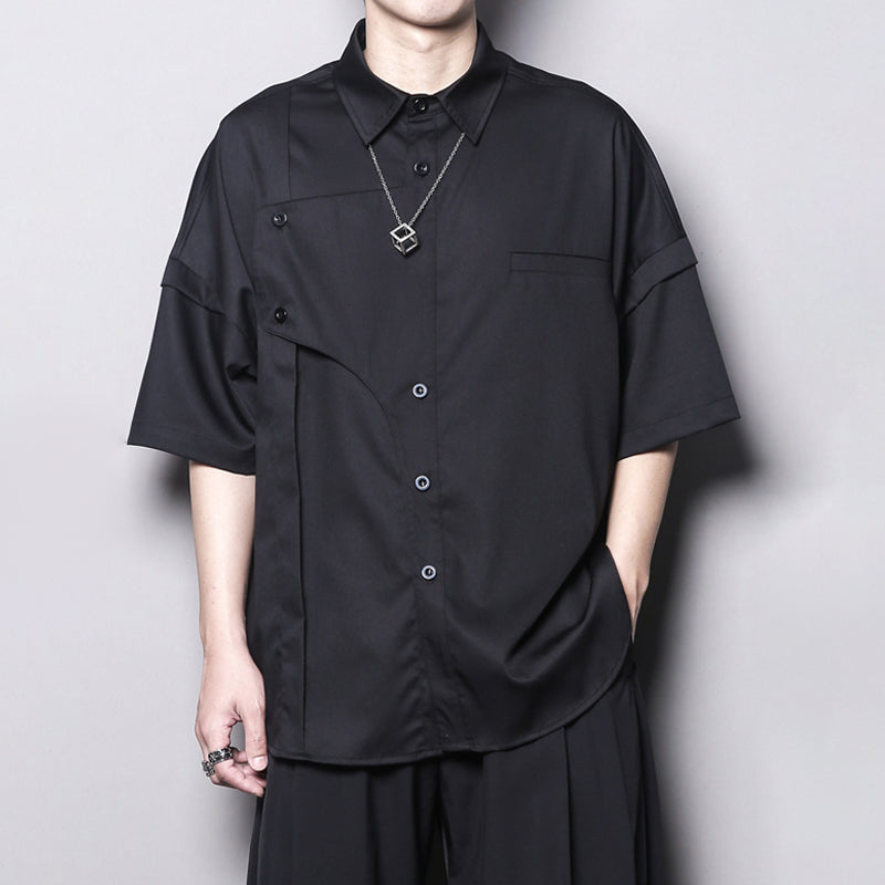 Yamamoto Deconstructed Short-Sleeve Shirt