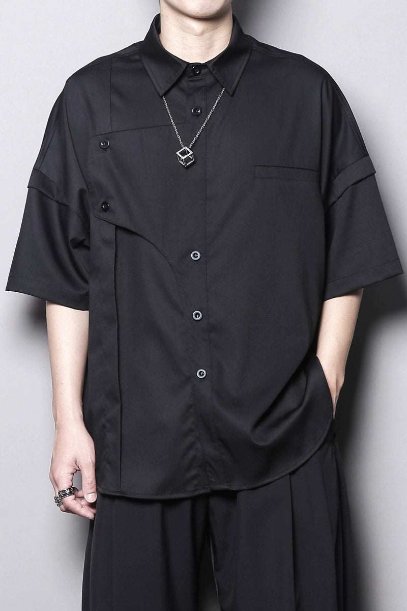 Yamamoto Deconstructed Short-Sleeve Shirt
