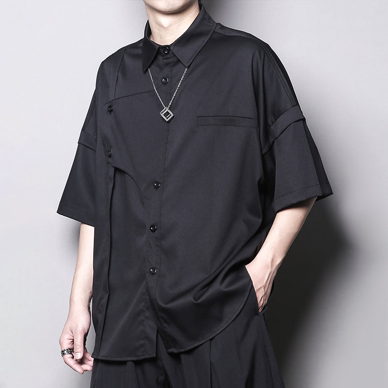 Yamamoto Deconstructed Short-Sleeve Shirt