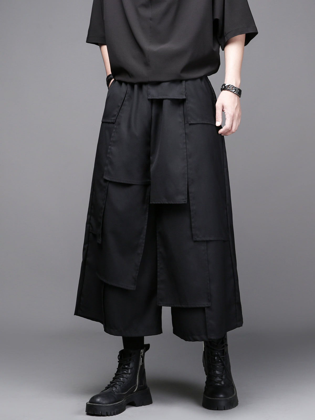 Yamamoto Asymmetric Layered Culotte Trousers
