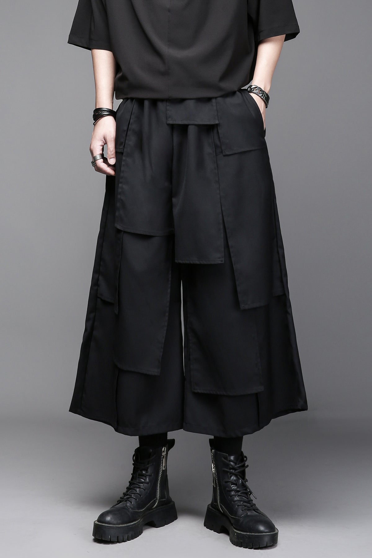 Yamamoto Asymmetric Layered Culotte Trousers