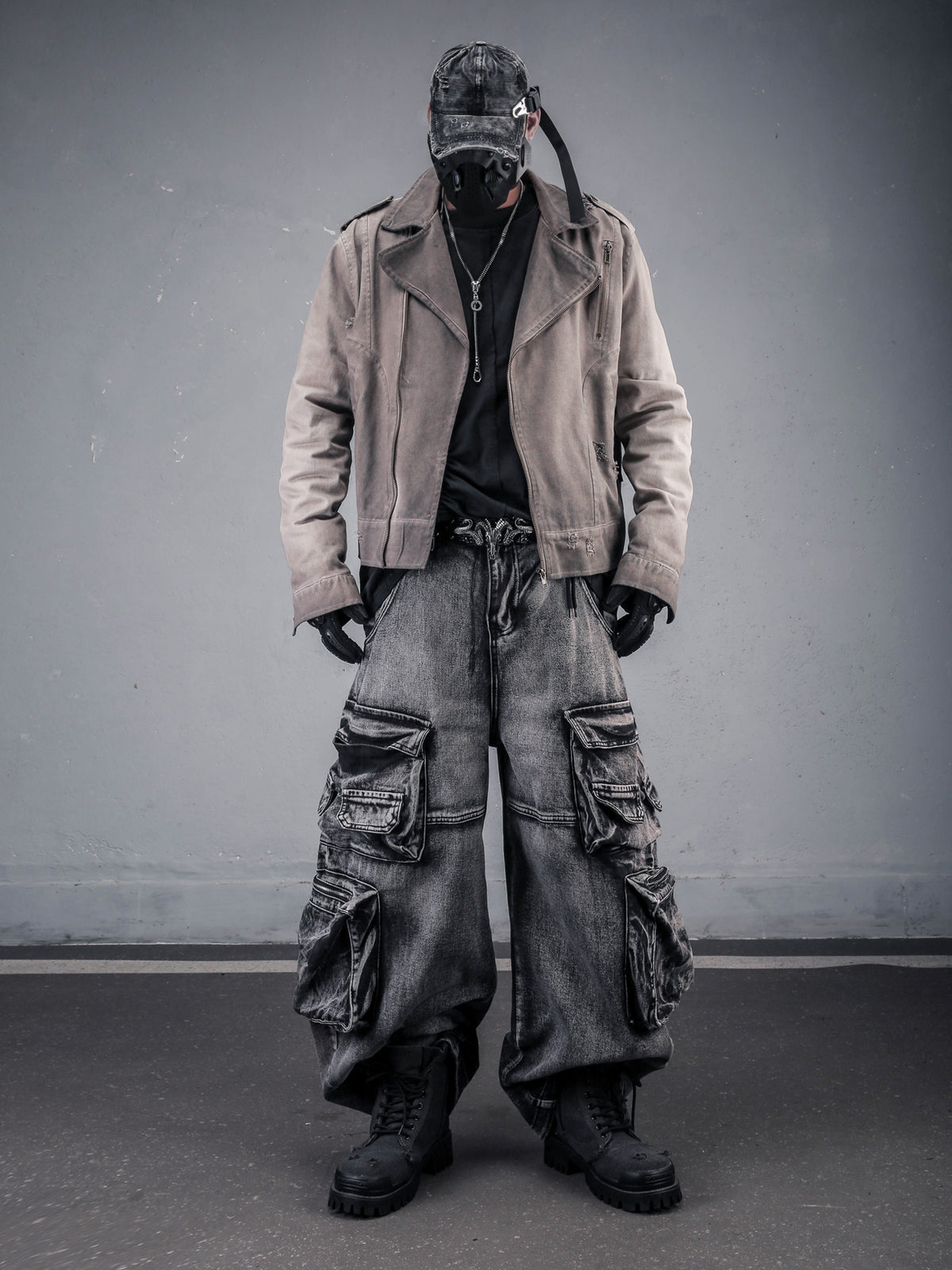 American High-Street Distressed Washed Jacket