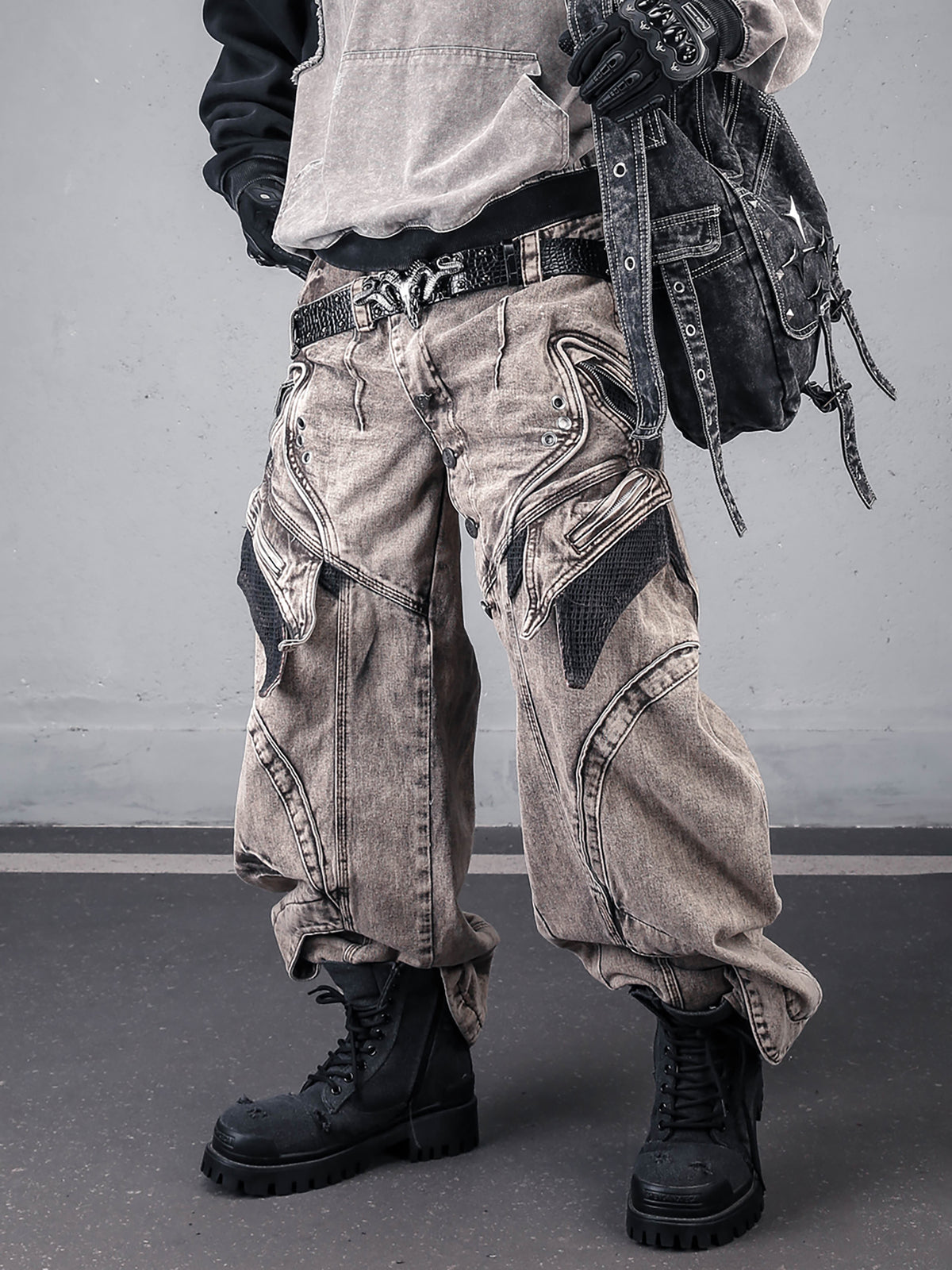 The Asymmetrical Double-Waist Deconstructed Denim