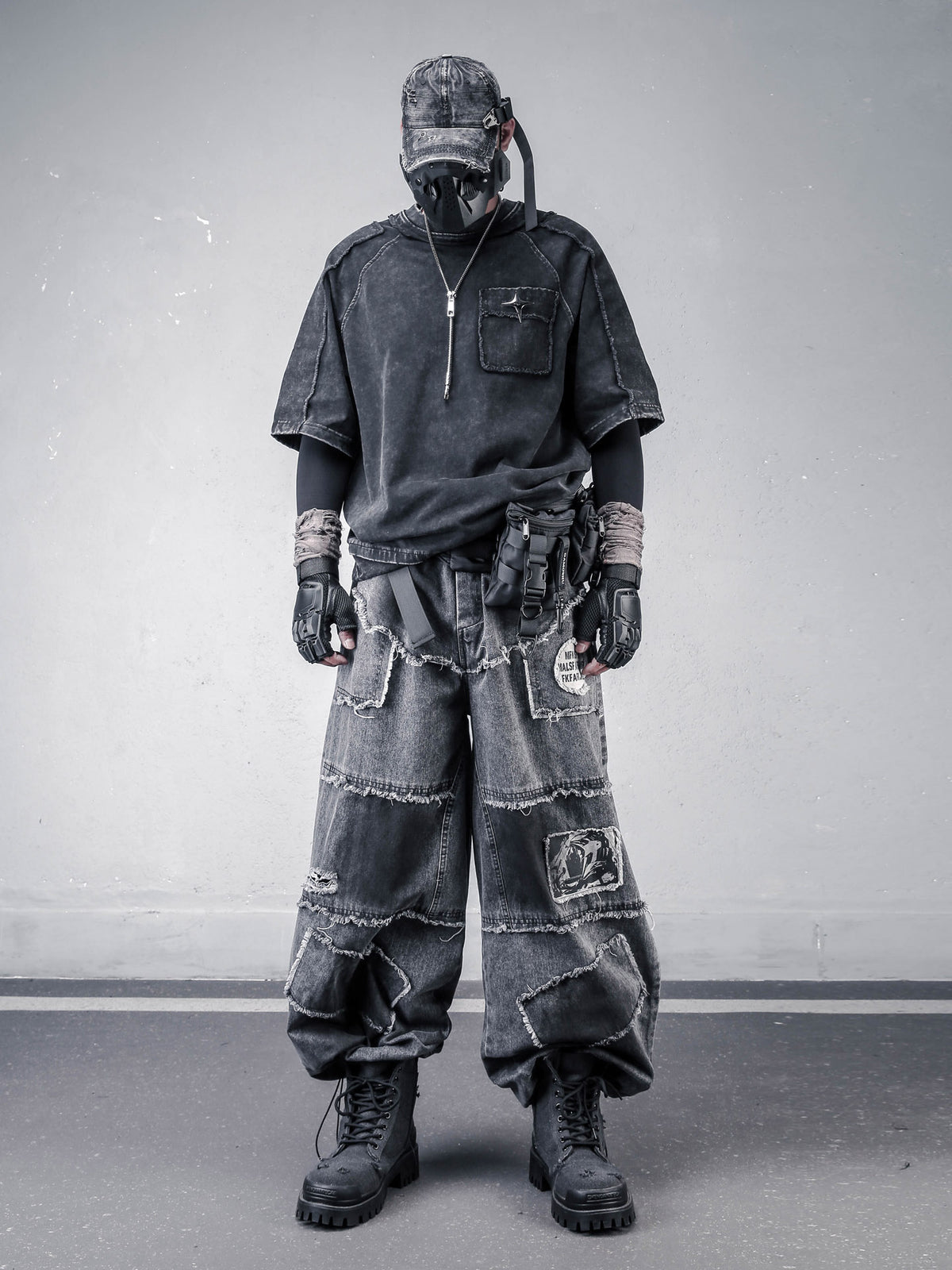 The Americana Patchwork Distressed Denim