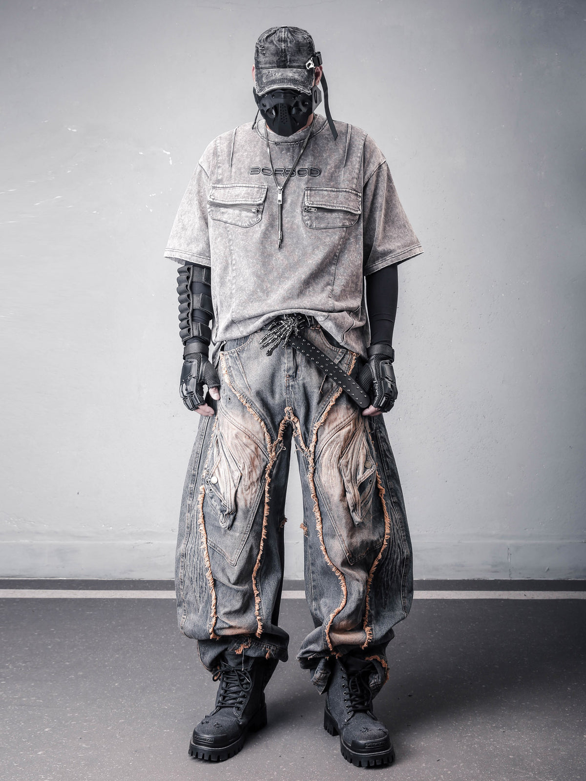Wide-Leg jean Trousers