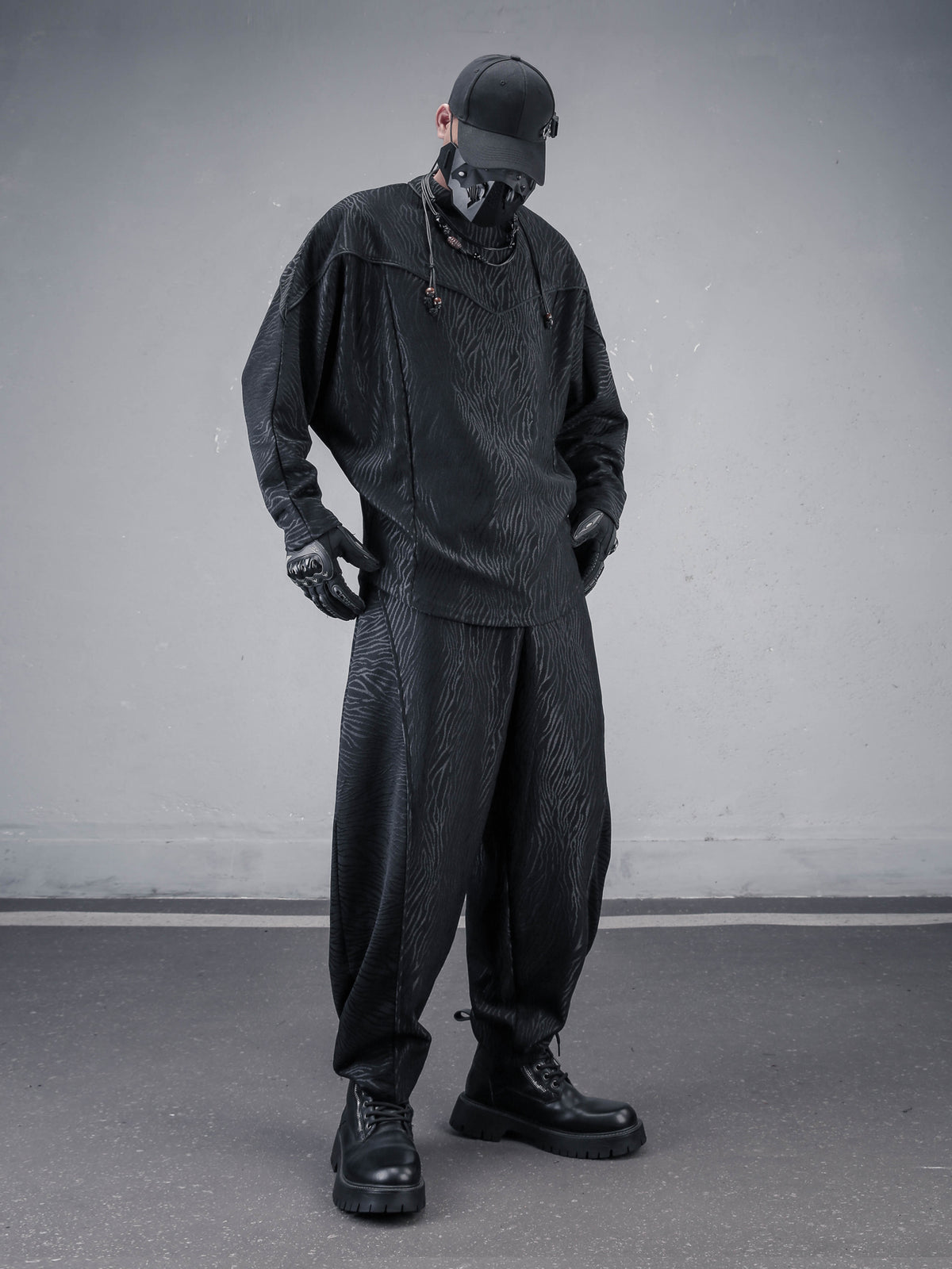 The Obsidian Tonal Jacquard Hoodie